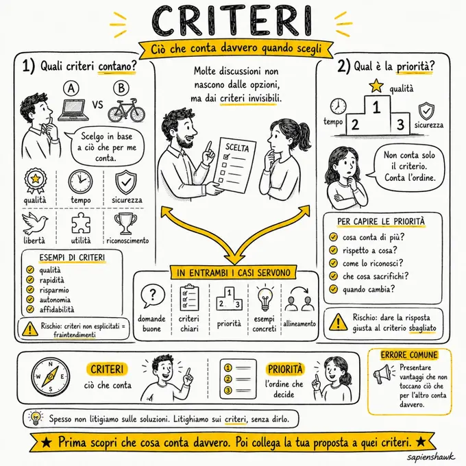 Criteri di scelta