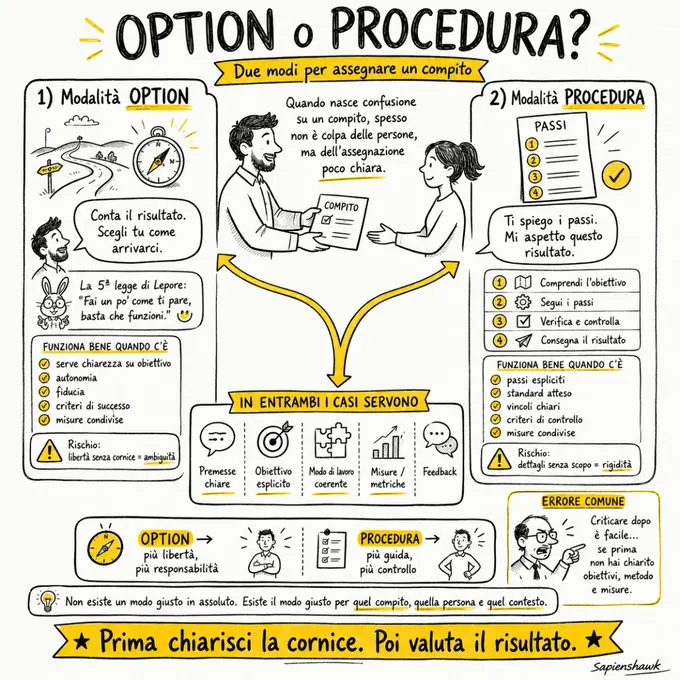 Opzioni o procedure?